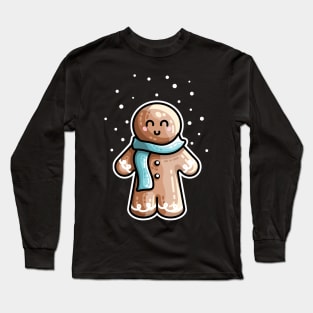 Kawaii Cute Gingerbread Person Long Sleeve T-Shirt